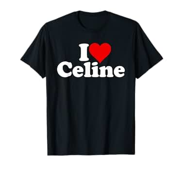 Amazon.com: I LOVE HEART CELINE T-Shirt : Clothing, Shoes
